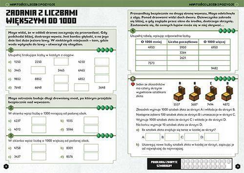 MINECRAFT Matematyka Megazadania Zbiór Dan Lipscombe 10+ HarperKids_4