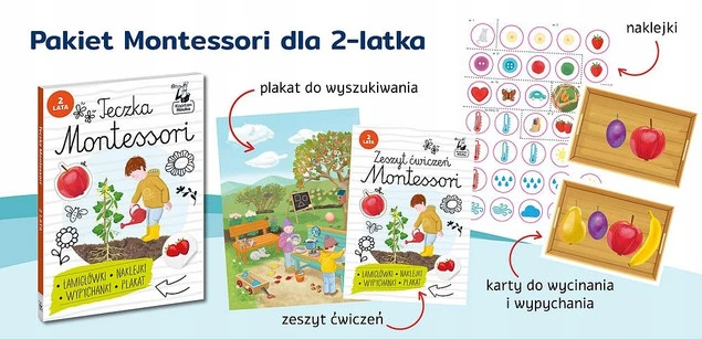 Kapitan Nauka Teczka Montessori 2 lata zawartość