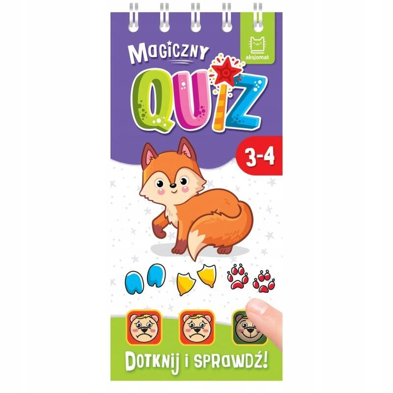 Magiczny Quiz Z Liskiem Dotknij i Sprawdź Zabawa 4+ Aksjomat 4035_1