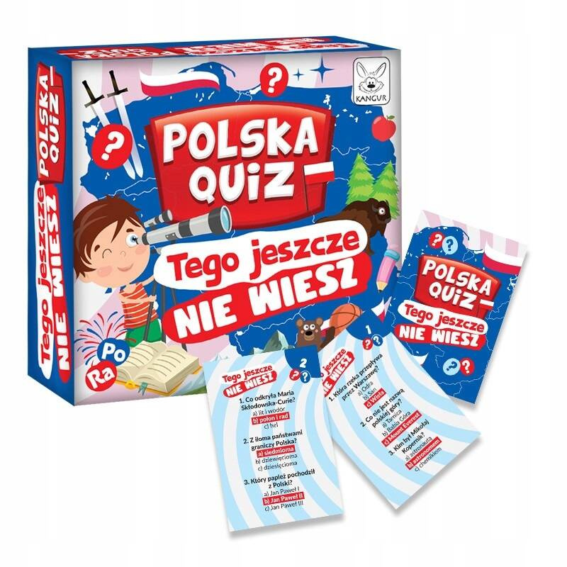 Polska Quiz Tego Jeszcze Nie Wiesz Gra Edukacyjna W Pytania 7+ Kangur_1