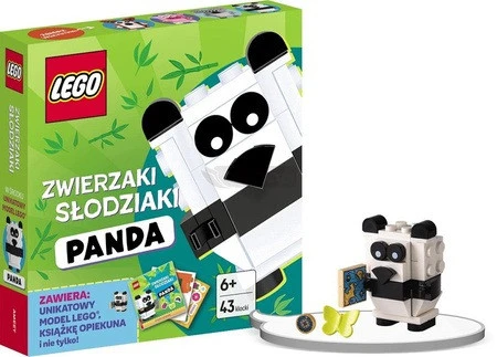 LEGO Zwierzaki Słodziaki Panda zestaw z klockami i książką Ameet