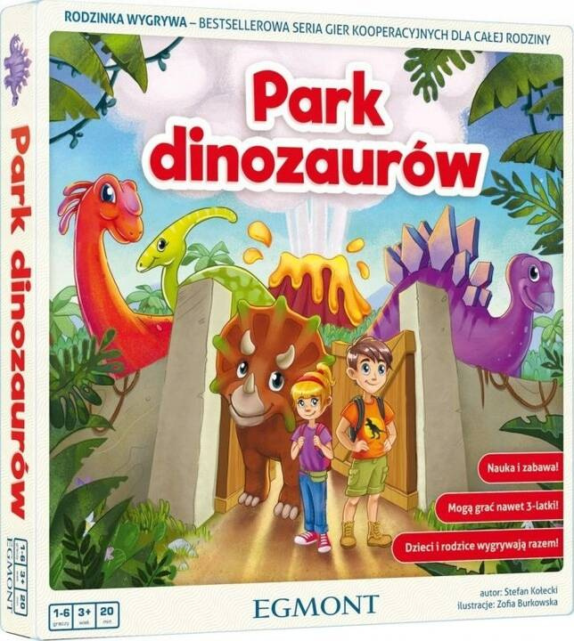 Park Dinozaurów Gra Rodzinna Rodzinka Wygrywa Czasowa 3+ Egmont 9588_1