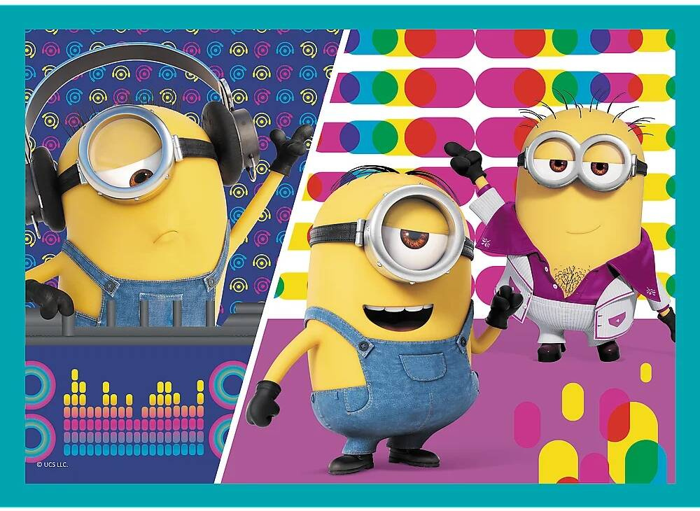 Puzzle 4w1 Układanka Bajka MINIONKI Wesołe Gru 4+ Trefl 34339_4