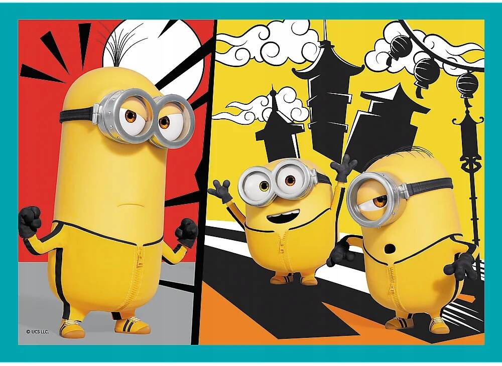 Puzzle 4w1 Układanka Bajka MINIONKI Wesołe Gru 4+ Trefl 34339_5