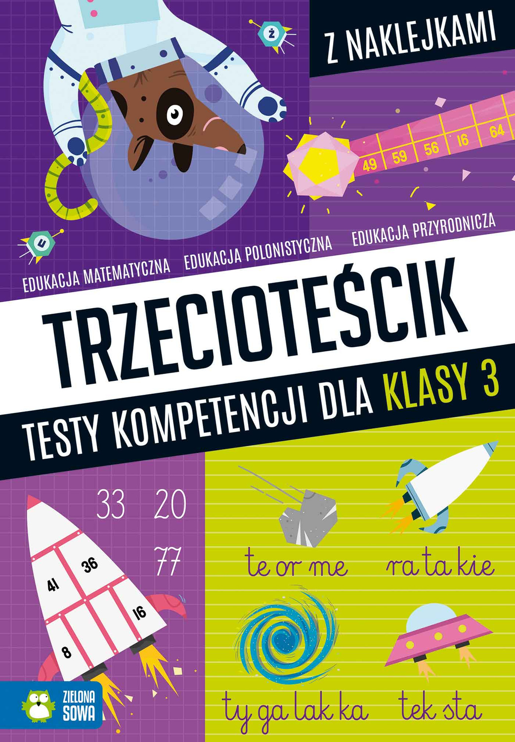 Trzecioteścik Testy Kompetencji Dla Klasy 3 + Naklejki Zielona Sowa_1