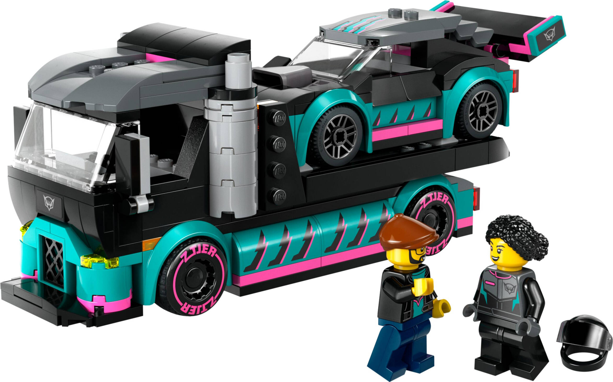 LEGO City Samochód Wyścigowy i Laweta 328el. 6+ 60406_11