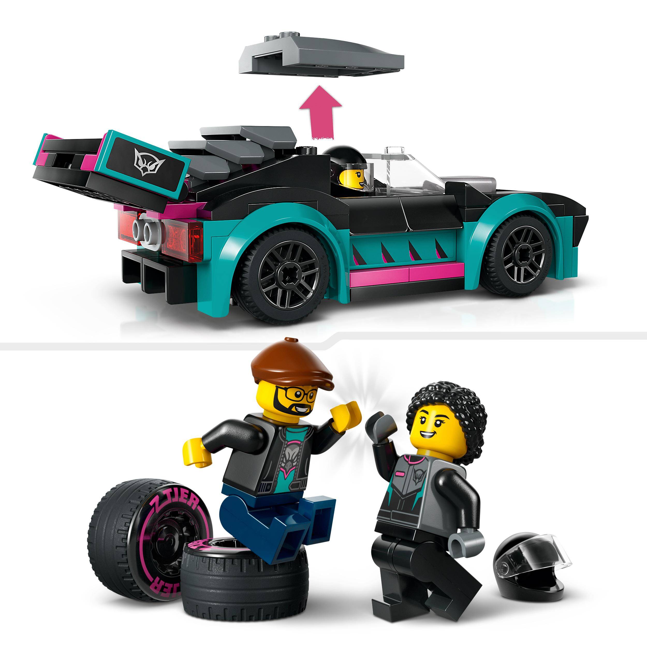 LEGO City Samochód Wyścigowy i Laweta 328el. 6+ 60406_9