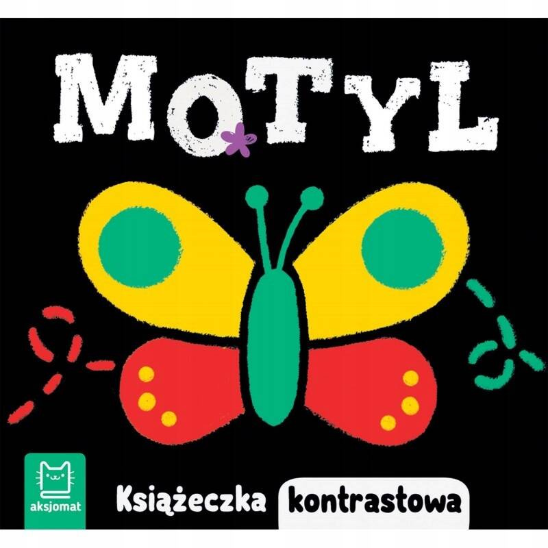 Książeczka Kontrastowa MOTYL Rozwój Widzenia 0+ Aksjomat 3988_1