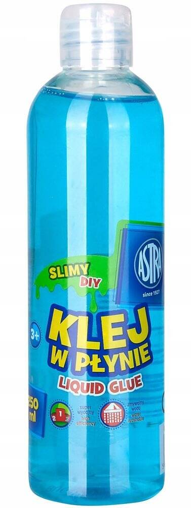 Klej W Płynie Uniwersalny SLIME NIEBIESKI 250 ml Przezroczysty Astra_1