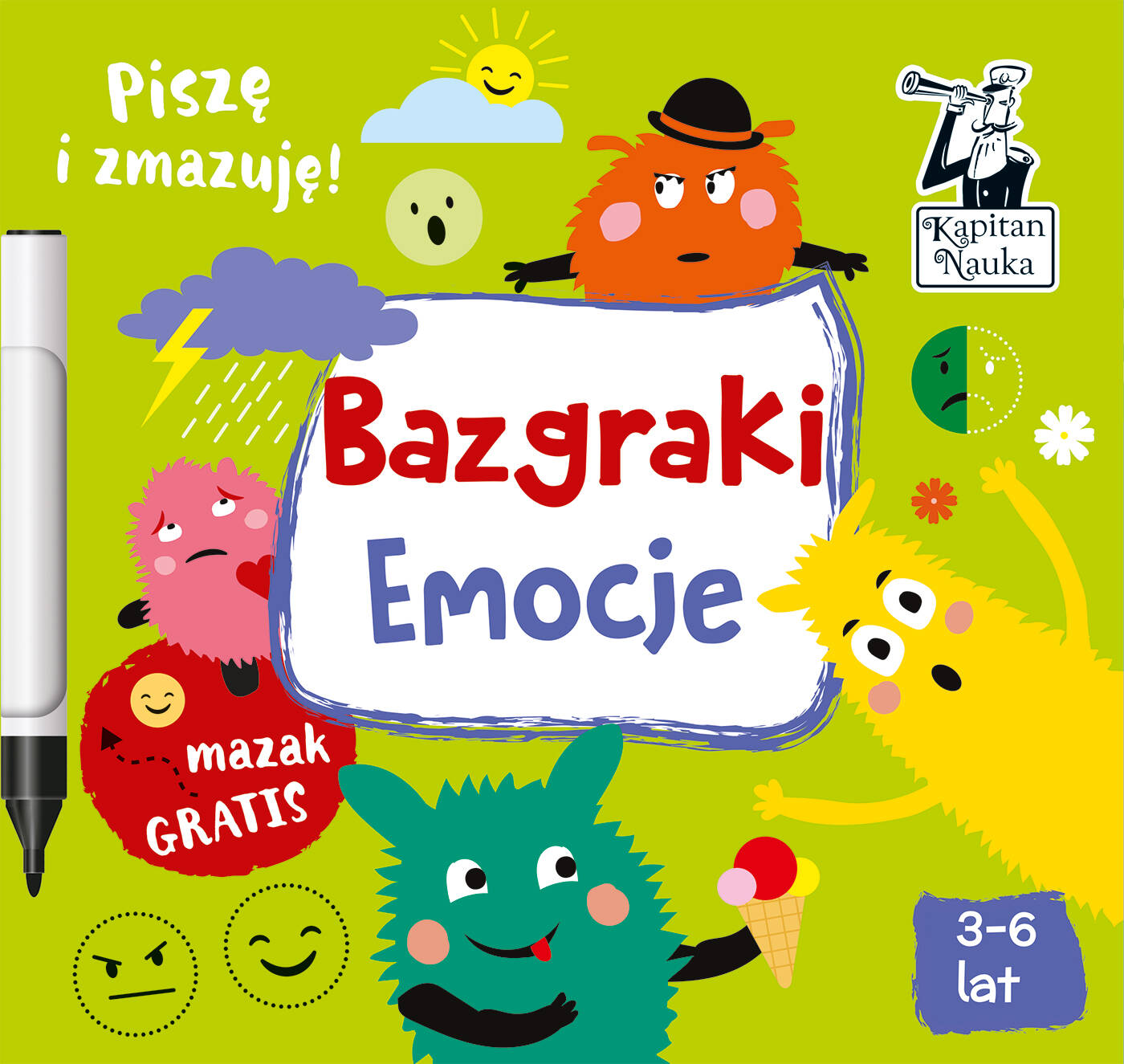 Bazgraki Emocje Zabawy Dla Dzieci Emocjonalny Rozwój 3+ Kapitan Nauka_1