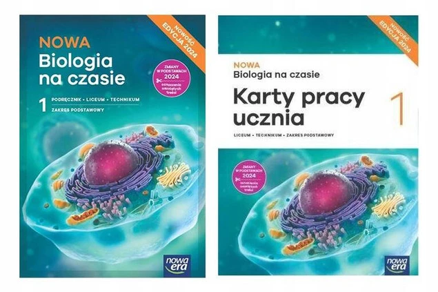 NOWA BIOLOGIA NA CZASIE 1 LO Podręcznik + Karty Pracy Podstawowy 2024_1