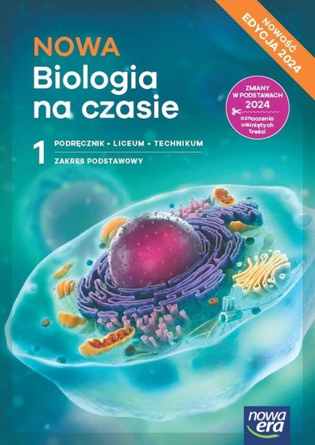 NOWA BIOLOGIA NA CZASIE 1 LO Podręcznik + Karty Pracy Podstawowy 2024_2