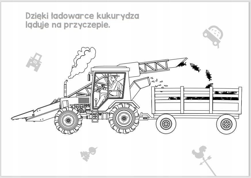 Kolorowanka Ale Frajda! Wykoloruj Pojazdy Na Wsi 3+ Skrzat_3