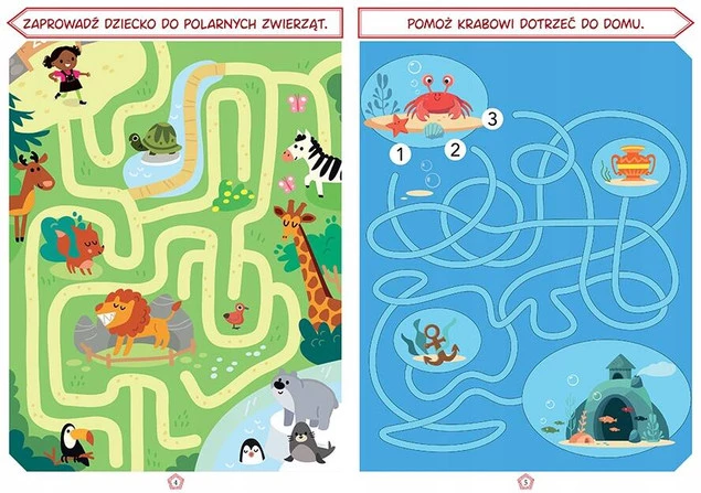 Labirynty Łamigłówki Rozwijające Umysł i Wyobraźnię 3+ Fenix_2