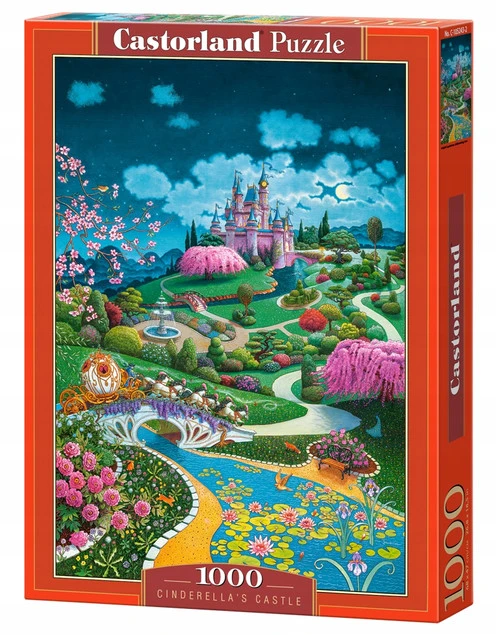 Puzzle 1000 Układanka Zamek KOPCIUSZKA Widok Krajobraz 9+ Castorland_1