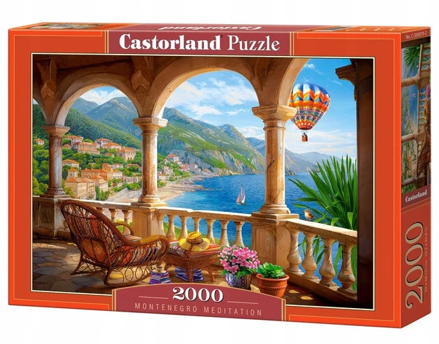Puzzle 2000 Układanka Krajobraz CZARNOGÓRA Montenegro Widok 9+ Castorland_2