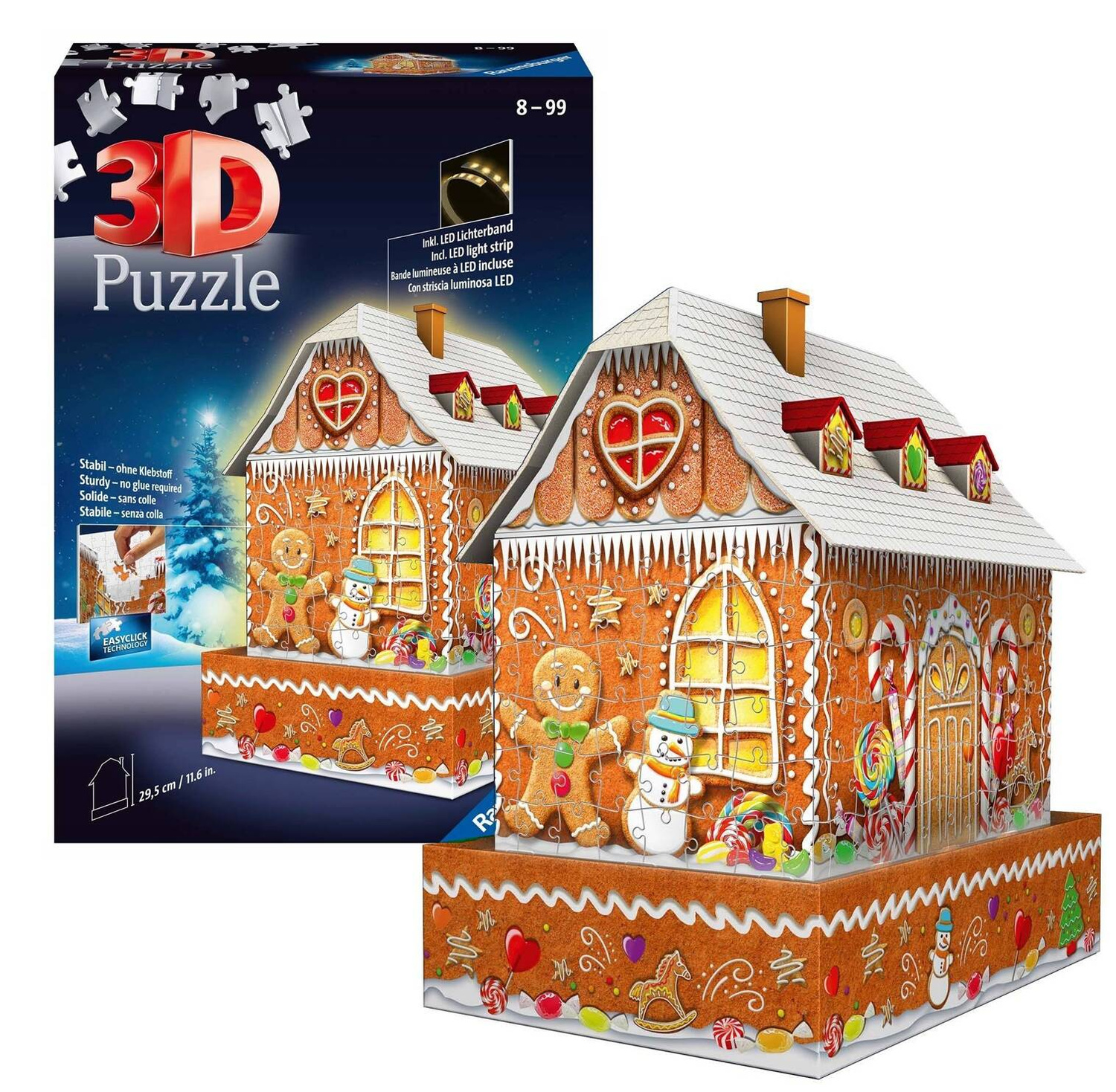 Puzzle 3D 216 Układanka Domek Z Piernika ŚWIĘTA Chatka 8+ Ravensburger_1