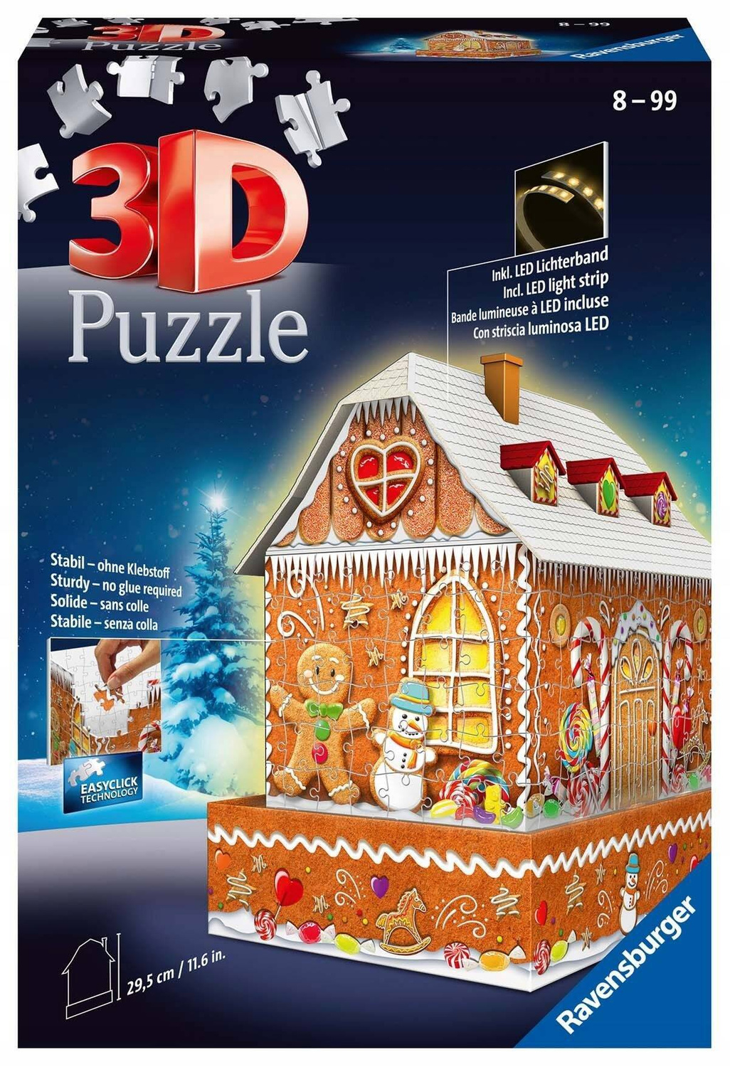 Puzzle 3D 216 Układanka Domek Z Piernika ŚWIĘTA Chatka 8+ Ravensburger_3