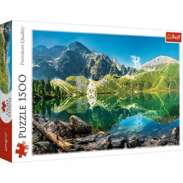 Puzzle 1500 Układanka MORSKIE OKO Krajobraz Widok Góry Jezioro Tatry Trefl_2