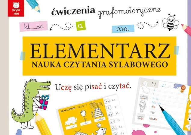 Elementarz Nauka Czytania Sylabowego Uczę Się Pisać I Czytać BooksAndFun_1