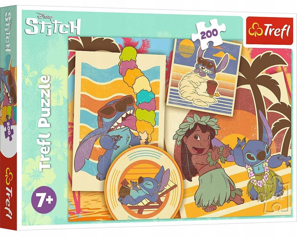 Puzzle 200 Układanka DISNEY Stitch Muzyczny Świat Lilo & Stitch 7+ Trefl_2