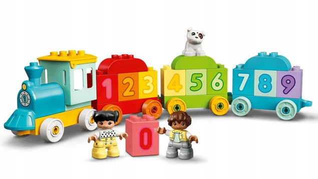 LEGO DUPLO 10954 kolorowy pociąg z cyframi