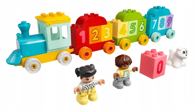 LEGO DUPLO Pociąg z cyferkami – klocki z numerami