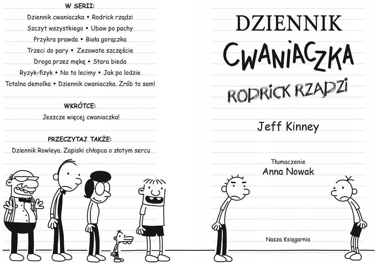 Dziennik Cwaniaczka Rodrick Rządzi Jeff Kinney 6+ Nasza Księgarnia_2