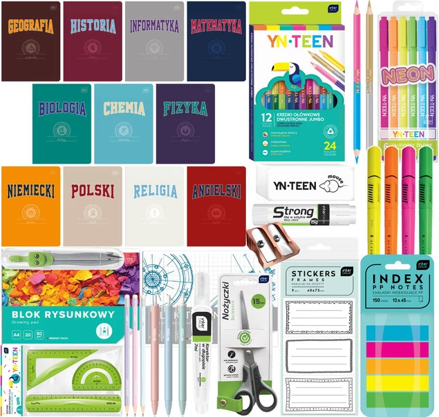 Wyprawka Szkolna Zestaw Do Szkoły 31 Elementów XXL Interdruk_1