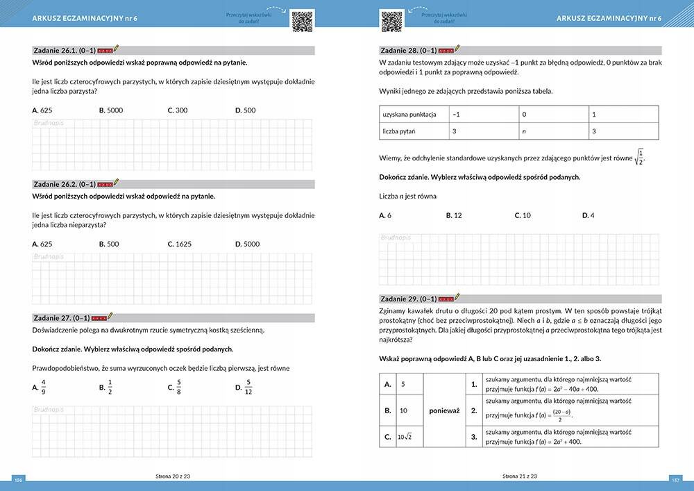 Nowa Matura Arkusze MATEMATYKA Poziom Podstawowy Liceum/Technikum Greg_2