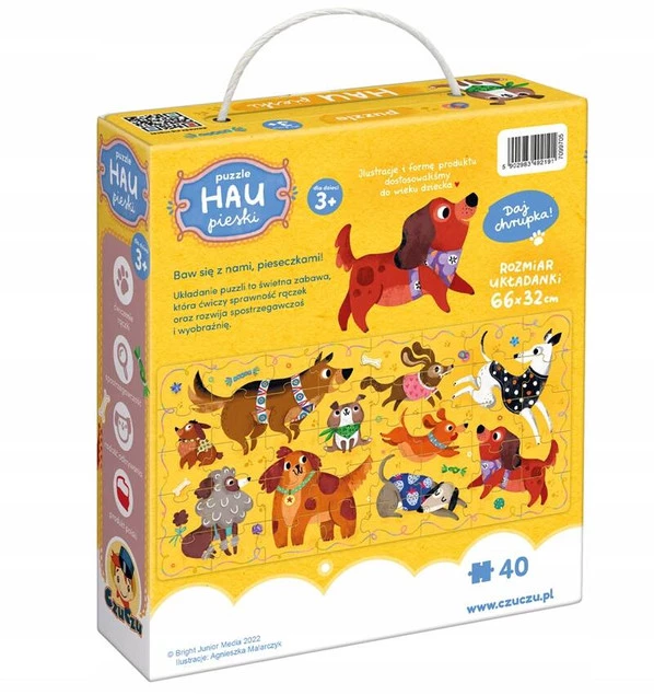 Puzzle Hau Pieski Dla Dzieci 40el. 3+ CzuCzu_6
