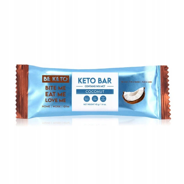 BeKeto Keto Baton Kokos w Czekoladzie 40 g zdjęcie główne