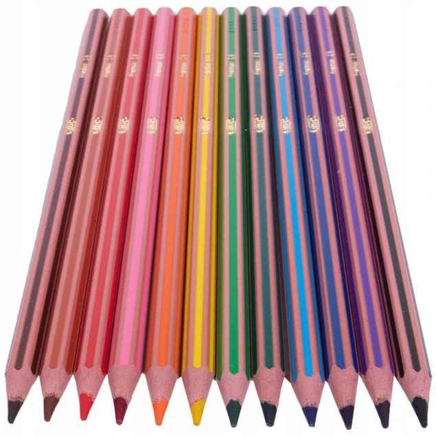Kredki BIC Kids Evolution Stripes żywe kolory