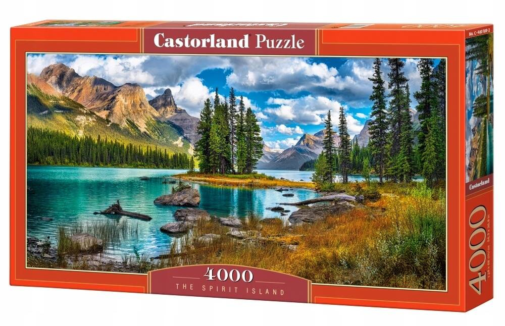 Puzzle 4000 Układanka Kanada SPIRIT ISLAND Wyspa Duchów Jezioro 9+ Castor_2