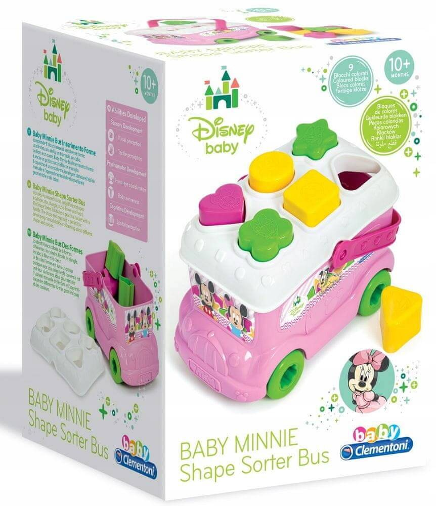 Auto Klocki Sorter Autobus Baby Minnie Disney 10M+ Clementoni_2