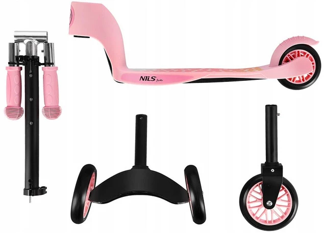 Hulajnoga Dziecięca Trójkołowa Regulowana Składana NILS HLB202_5