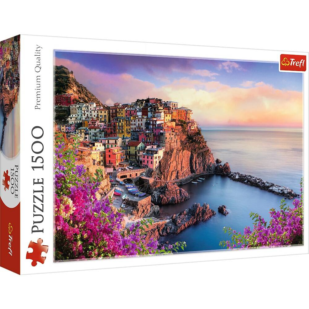 Puzzle 1500 Układanka Krajobraz Miasteczko MANAROLA Włochy Widok 12+ Trefl_2