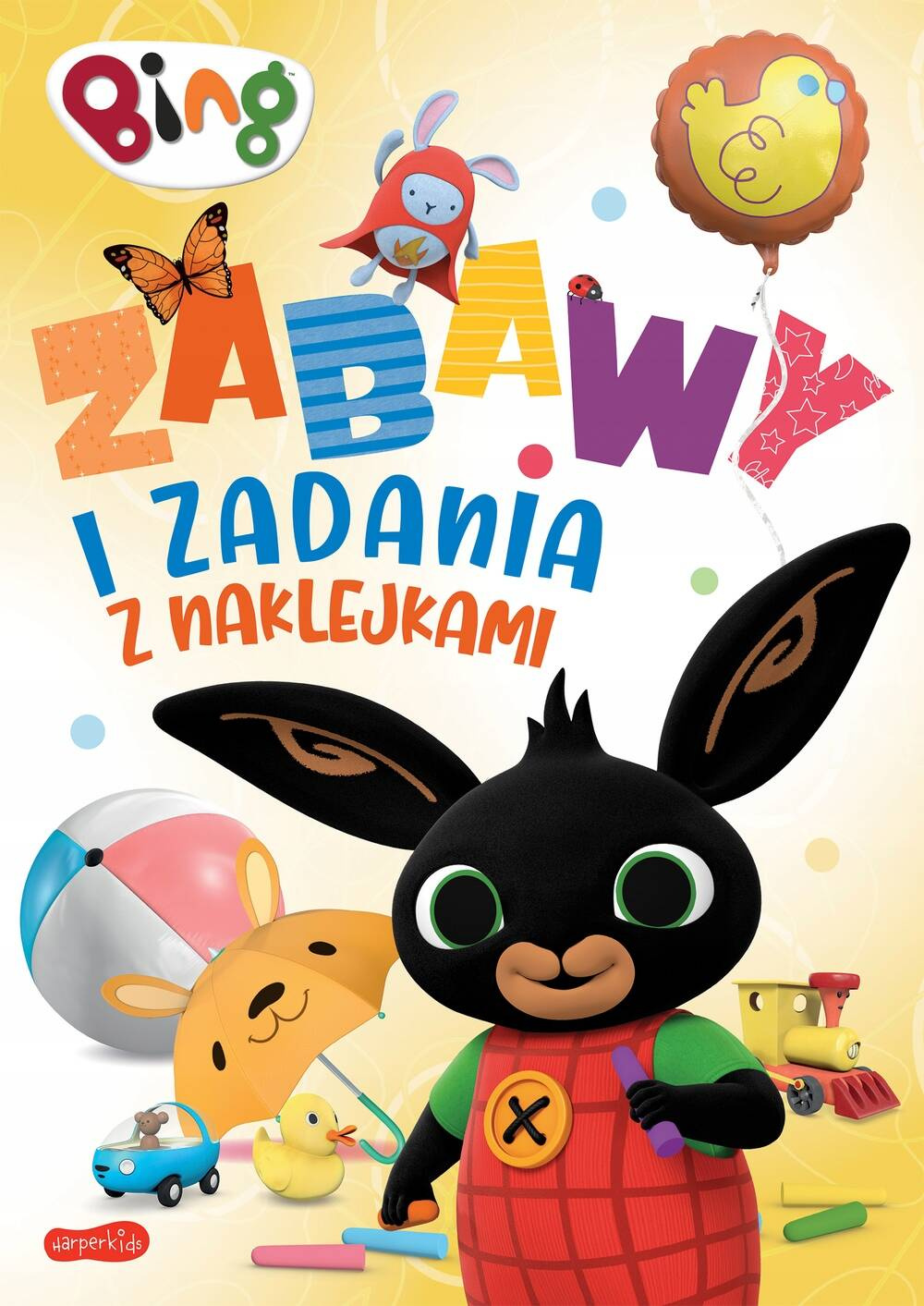 Bing Zabawy i Zadania Z Naklejkami Beata Żmichowska 3+ HarperKids_1