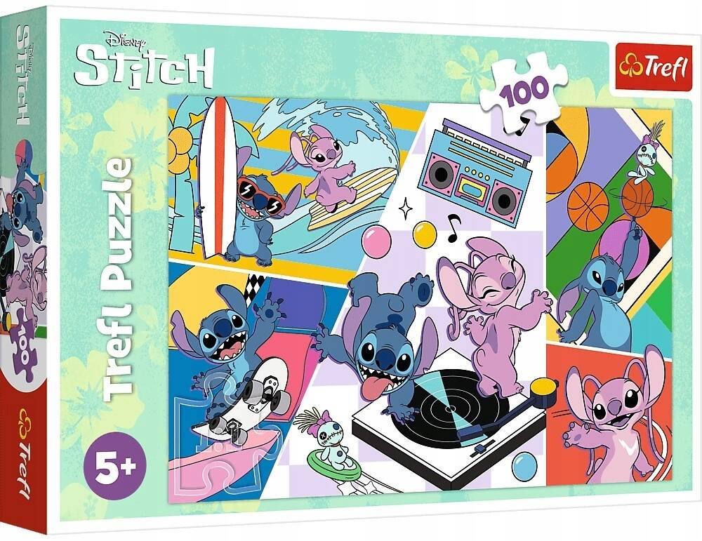 Puzzle 100 Układanka Disney LILO I STITCH Bajka Kosmita Stworek 5+ Trefl_2