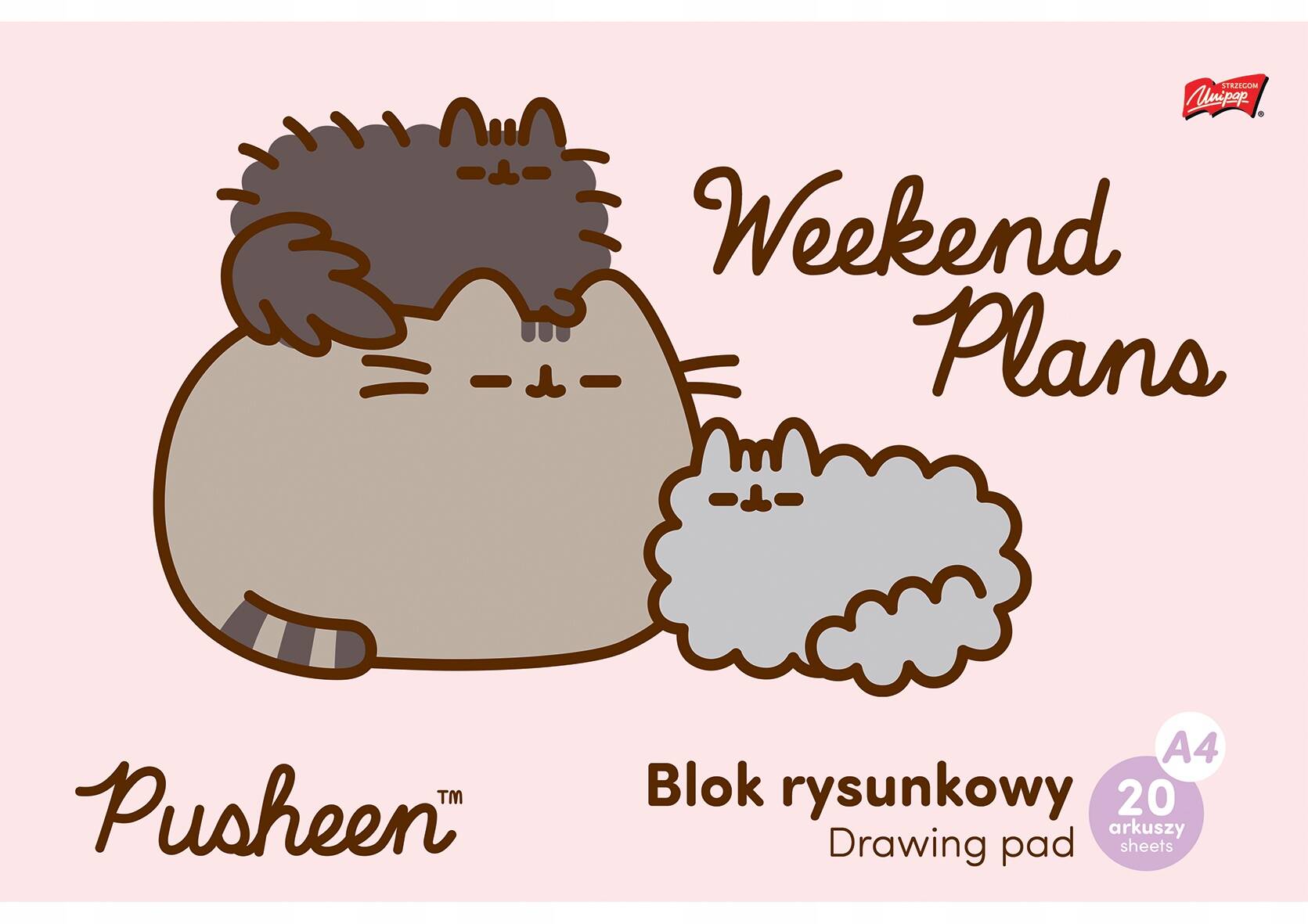 Blok Rysunkowy PUSHEEN A4 20 Kartek 80 g/m2 St. Majewski_1