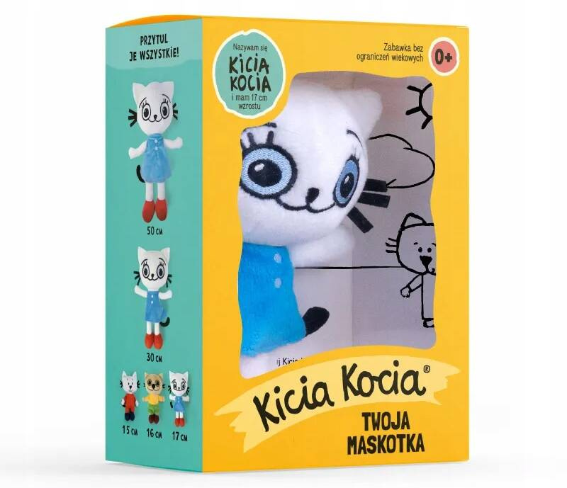 Pluszak Maskotka KICIA KOCIA 17cm W Pudełku Przytulanka 0+ Media Rodzina_3