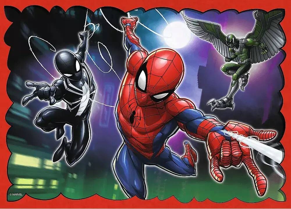 Puzzle 4w1 Bohaterski Spider-Man Trefl_3