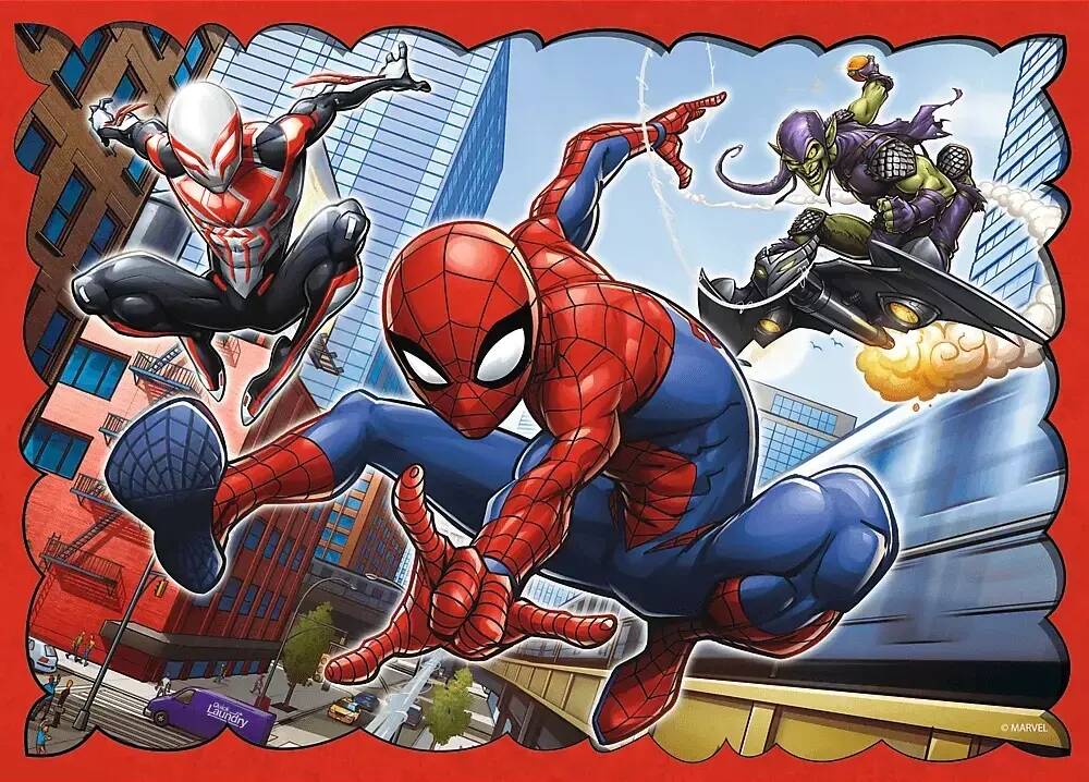 Puzzle 4w1 Bohaterski Spider-Man Trefl_5