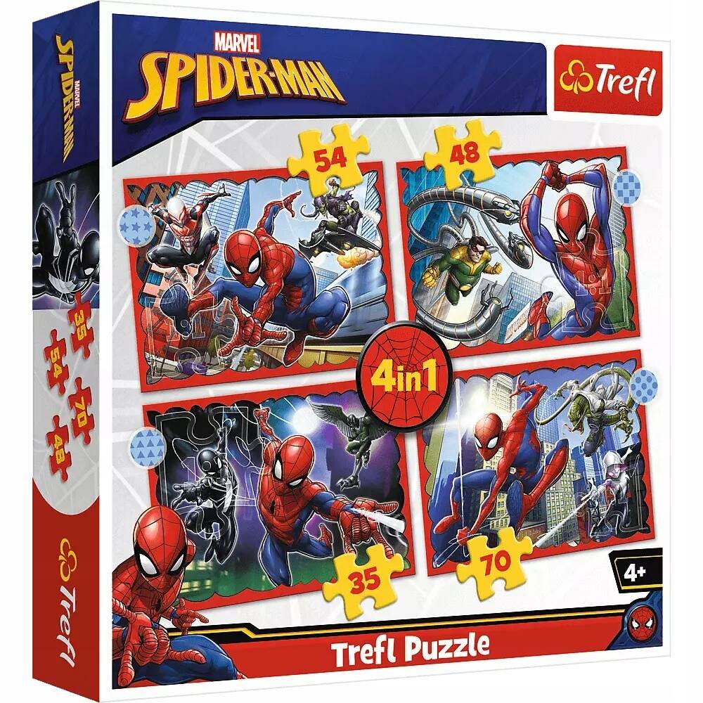 Puzzle 4w1 Bohaterski Spider-Man Trefl_6