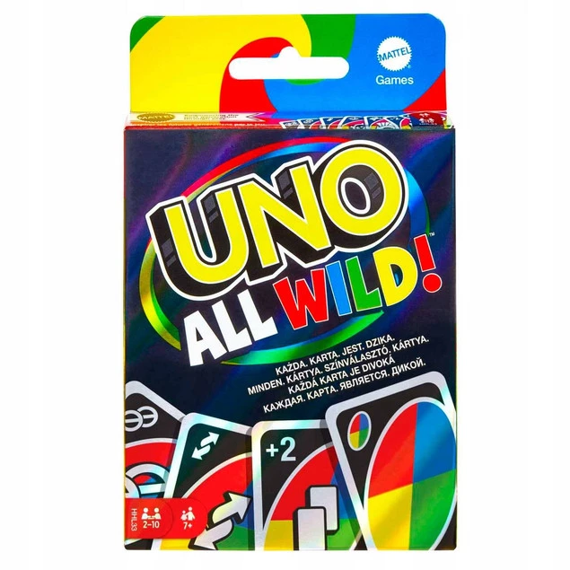 GRA KARCIANA UNO ALL WILD DZIKIE KARTY MATTEL_1