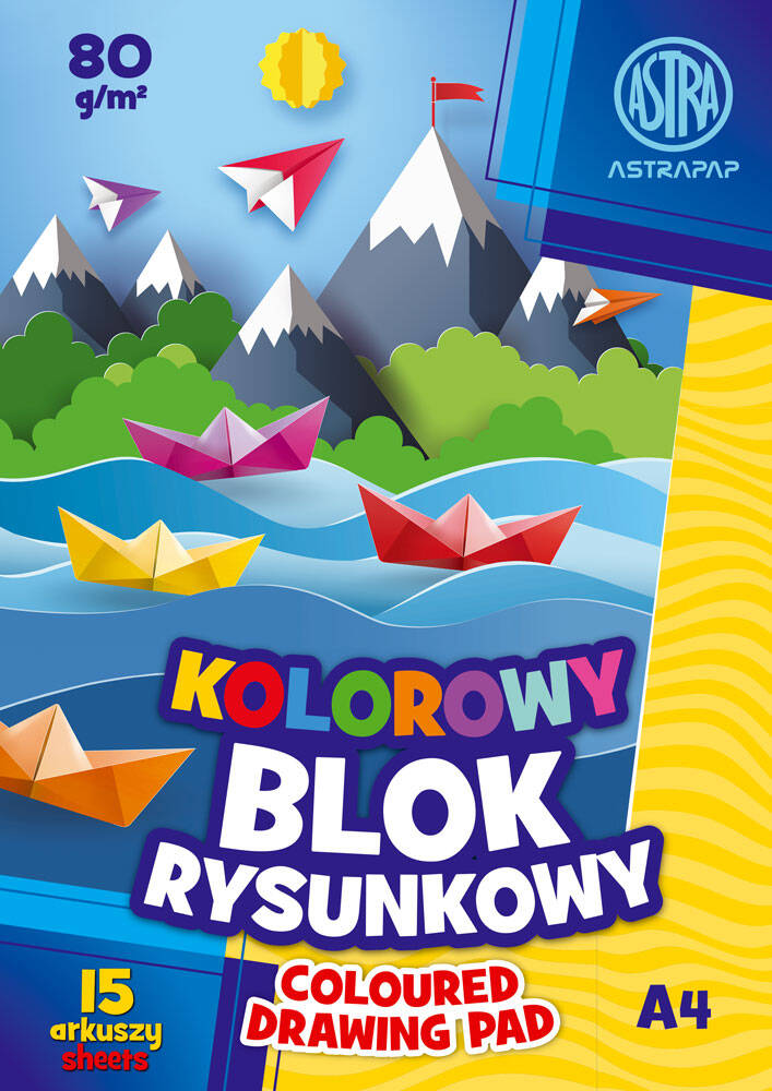 Blok Rysunkowy Barwiony W Masie A4/15k 80g Mix Astra_1