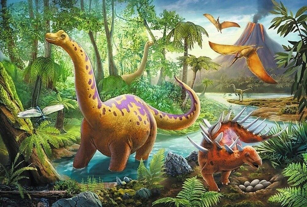 PUZZLE 60 UKŁADANKA ZWIERZĘTA DINOZAURY TREFL 4+_3