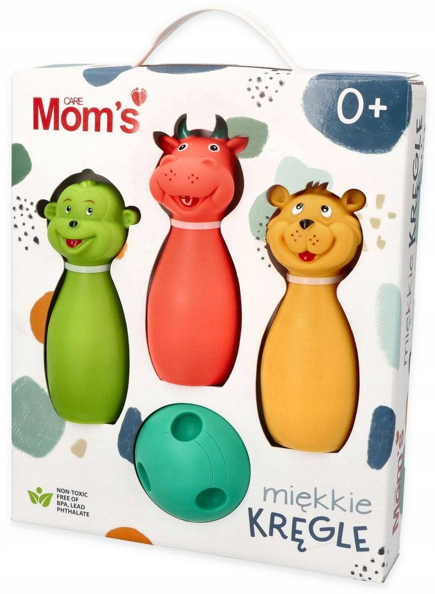 Mom's Care Miękkie Kręgle Sensoryczne Edukacyjne 4szt. 10M+ Hencz Toys_9