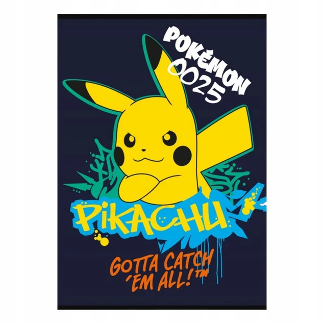 Zeszyt A4 32 kartki kratka Pokemon laminowany 1 sztuka