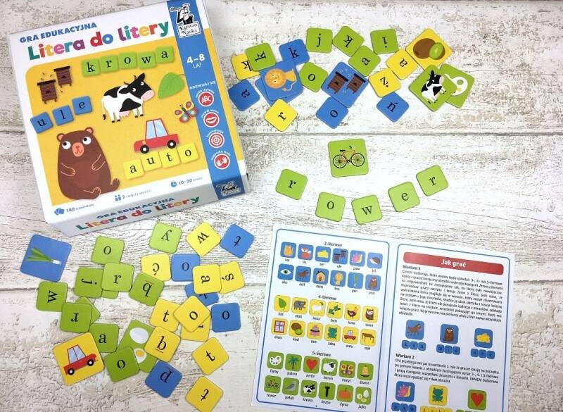 Litera Do Litery Gra Edukacyjna Nauka Czytania 4+ Kapitan Nauka_3